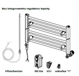 KORADO elektrické topné těleso bez integrovaného regulátoru teploty 400 W   Z-KT7-0400-10