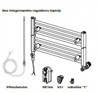 KORADO elektrické topné těleso bez integrovaného regulátoru teploty 600 W   Z-KT7-0600-10
