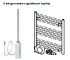 KORADO elektrické topné těleso s integrovaným regulátorem teploty 700 W chrom   Z-KT7R-0700-27