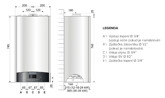 ARISTON GENUS ONE SYSTEM 24 plynovy kotel zavesny kondenzacni ...