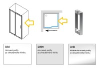 RAVAK 10° sprchová stěna 10PS 80 rám bílá, výplň sklo Transparent   9UV40100Z1