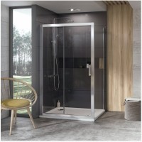 RAVAK 10° sprchová stěna 10PS 100 rám bílá, výplň sklo Transparent   9UVA0100Z1