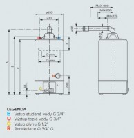 ARISTON zásobníkový ohřívač vody SGA BF X 120 EE plynový, stacionární   3211034