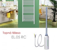 ELVL Elektrické topné těleso 1200 W -  regulátor teploty, program sušení, černé   EL.05RC1200C