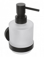 BEMETA DARK dávkovač tekutého mýdla sklo 200 ml, černý 75x145x100 mm   104109100