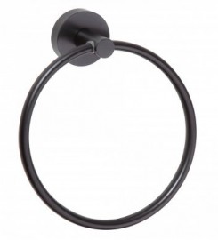 BEMETA DARK kruh na ručníky, černý 170x195x55 mm   104104060