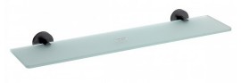 BEMETA DARK polička skleněná 600 mm, černá 600x55x130 mm   104102040