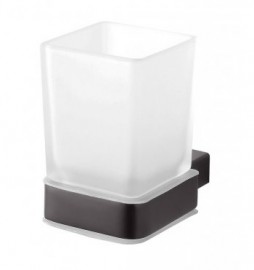 BEMETA NERO držák kartáčků, sklo černý 64x100x97 mm   135011010