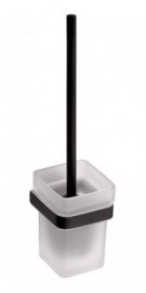 BEMETA NERO WC štětka, miska sklo černá 93x385x127 mm   135013010