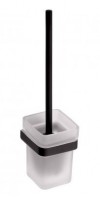 BEMETA NERO WC štětka, miska sklo černá 93x385x127 mm   135013010