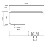 BEMETA SOLO držák toaletního papíru bez krytu 129x25x82 mm, chrom   139112022