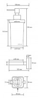 BEMETA TASI dávkovač tekutého  mýdla 230 ml 82x192x130 mm, chrom   154109042
