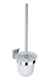 BEMETA TASI wc štětka miska sklo 110x370x145 mm, chrom   154113012