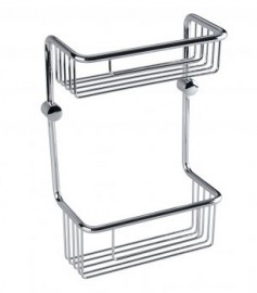 BEMETA CYTRO polička do sprchy dvojitá 220x230x108, chrom   146208182