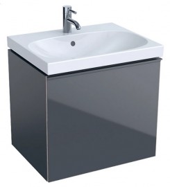 GEBERIT Acanto skříňka pod umyvadlo 59,5x53,5x47,5 cm zásuvka, lávová   500.609.JK.2