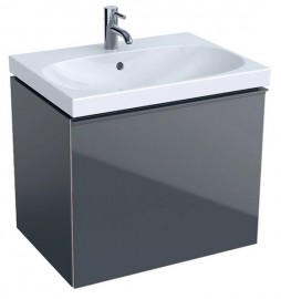 GEBERIT Acanto skříňka pod umyvadlo 64x53,5x47,5 cm zásuvka, lávová   500.610.JK.2