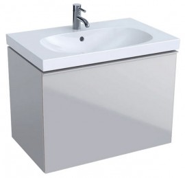 GEBERIT Acanto skříňka pod umyvadlo 74x53,5x47,5 cm zásuvka, pískově šedá   500.611.JL.2