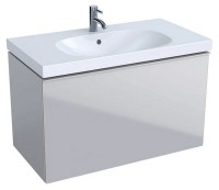 GEBERIT Acanto skříňka pod umyvadlo 89x53,5x47,5 cm zásuvka, pískově šedá   500.612.JL.2