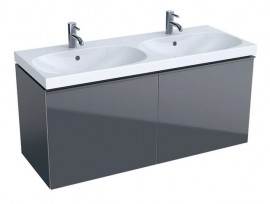 GEBERIT Acanto skříňka pod dvojumyvadlo 119x53,5x47,5 cm 2 zásuvky, lávová   500.613.JK.2