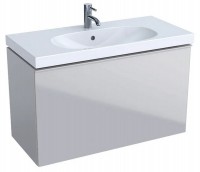 GEBERIT Acanto skříňka pod umyvadlo 89x53,5x41,6 cm zásuvka, pískově šedá   500.616.JL.2