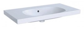 GEBERIT Acanto umyvadlo s odkládací plochou 90x48,2 cm bez otvoru, KeraTect   500.624.01.8