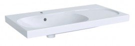 GEBERIT Acanto umyvadlo s odkládací plochou vpravo 90x48,2 cm s otvorem, KeraTect   500.625.01.8