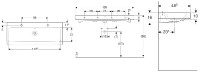 GEBERIT iCon umyvadlo 120x48,5 cm se 2 otvory   124020000