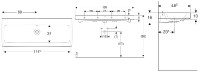 GEBERIT iCon umyvadlo 120x48,5 cm bez otvoru   124025000