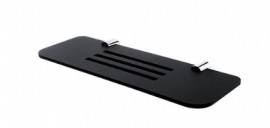 NIMCO NAVA police délka 300 mm, materiál plexisklo, povrchová úprava chrom/černý mat   NA X330
