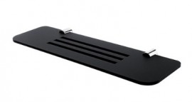 NIMCO NAVA police délka 400 mm, materiál plexisklo, povrchová úprava chrom/černý mat   NA X340