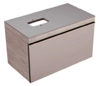 GEBERIT Citterio skříňka pod umyvadlo 118,4x54,3x50,4 cm zásuvka, šedohnědá taupe   500.561.JI.1