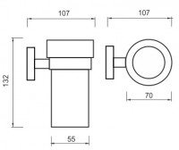 Držák pohárku NIMCO UNIX pohárek - keramika UN13058KN-26
