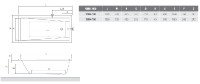 ROLTECHNIK KUBIC NEO vana akrylátová 1200x700 mm, objem 145 l   9350000