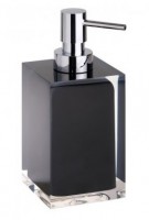 BEMETA VISTA dávkovač tekutého mýdla na postavení, 70x172x82 mm, polyresin černý   120109016-100