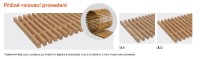 KORADO Mřížka podlahového konvektoru KORAFLEX 100/26 příčná, dřevěná buk   PM-10026-R2000Y