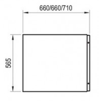 Ravak CHROME boční panel k vaně 75 cm CZ74130A00