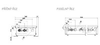 MINIB KPSA PM110 podlahový konvektor bez ventilátoru  110/260/1000   KPSAU2601011021A