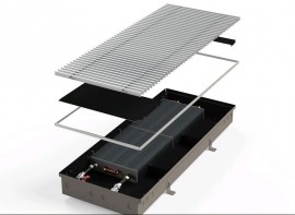 MINIB KPSA PMW110E podlahový konvektor bez ventilátoru  110/420/1500   KPSAU4201511045A