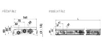 MINIB KPSD T50 podlahový konvektor s ventilátorem  50/161/900   KPSDP1610905022A