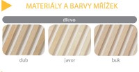 MINIB MKSTP mřížka podlahového konvektoru  260/900 příčná, dřevo dub   MKSTP26009018R3A