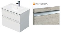 INTEDOOR BRAVE koupelnová skříňka s umyvadlem š. 710 mm, 2 zásuvky   BR 70 2Z