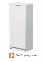 INTEDOOR BRAVE koupelnová skříňka závěsná horní š. 350 mm, 1 dveře panty vpravo   BR HZ 35 1D P