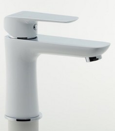 NOVASERVIS NOBLESS TINA BÍLÁ/CHROM baterie umyvadlová stojánková, bez výpusti, bílá   38001/1,1