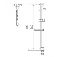 NOVASERVIS sprchová souprava, 5-polohová sprchová  růžice, chrom   KIT866,0