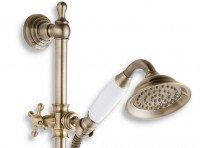 NOVASERVIS RETRO sprchová souprava, 1-polohová sprchová růžice, bronz   N160BR