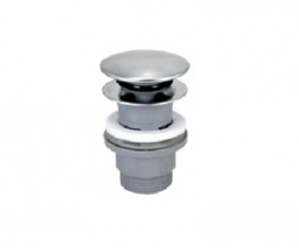 NOVASERVIS uzávěr výpusti 5/4", plast, pro umyvadlo s přepadem, chrom   S287PP-B