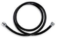 NOVASERVIS sprchová hadice plastová, 150 cm, černá-chrom   PVC/150,5