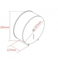 NOVASERVIS Hygienický program zásobník na toaletní papír průměr role 250 mm, nerez   69088,4