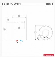 ARISTON zásobníkový ohřívač vody LYDOS WIFI 100 V 1,8K EN EU, elektrický   3201988