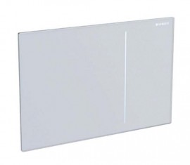 GEBERIT Sigma70 ovládací tlačítko pro 2 splachování, sklo, bílá  115.620.SI.1